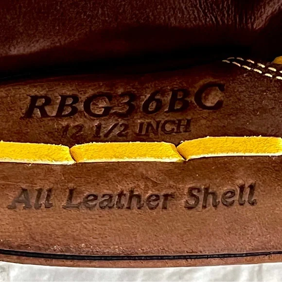 Rawlings Zero Shock 12.5" RBG36BC Leather Baseball Glove Left Hand Throw - Picture 8 of 9